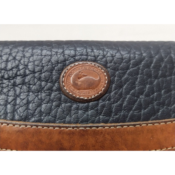 Dooney & Bourke Black Leather Kisslock Pocket Trifold Wallet - VTG Made in USA - Picture 4 of 16